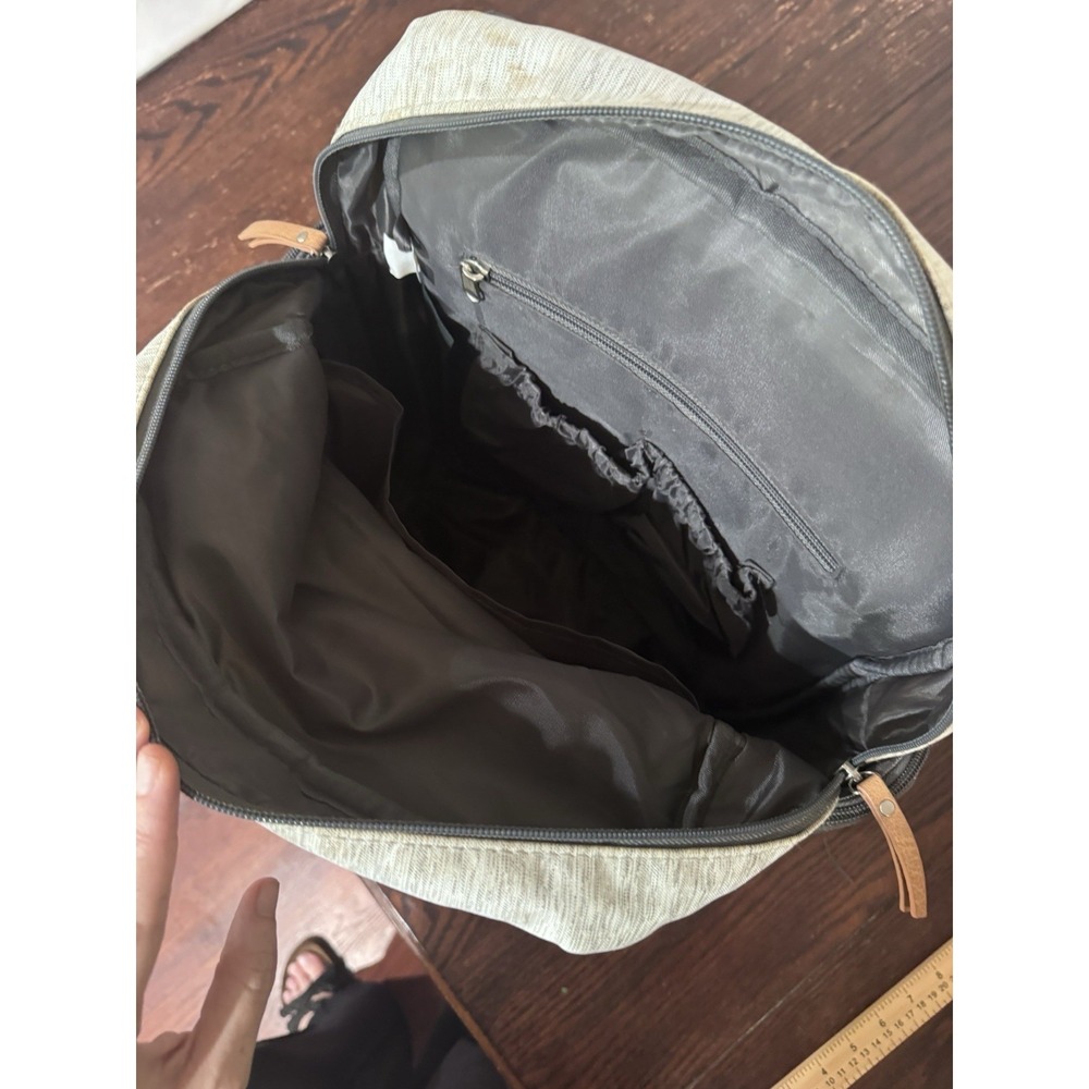 Eddie Bauer Cascade First Adventure Backpack Diaper Bag - Gray Preppy Neutral - Picture 9 of 11